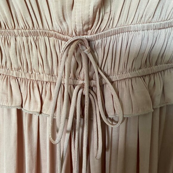 Robe cocktail de couleur saumon pâle - Picture 2 of 4